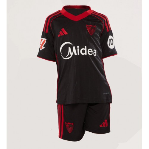Maglia Calcio Sevilla Terza Divisa Bambino 2025-26 Manica Corta (+ pantaloncini)
